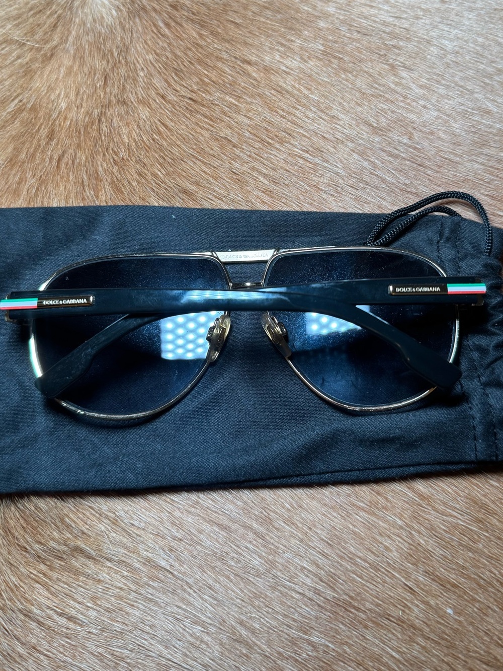 Dolce &Gabbana black and gold frames